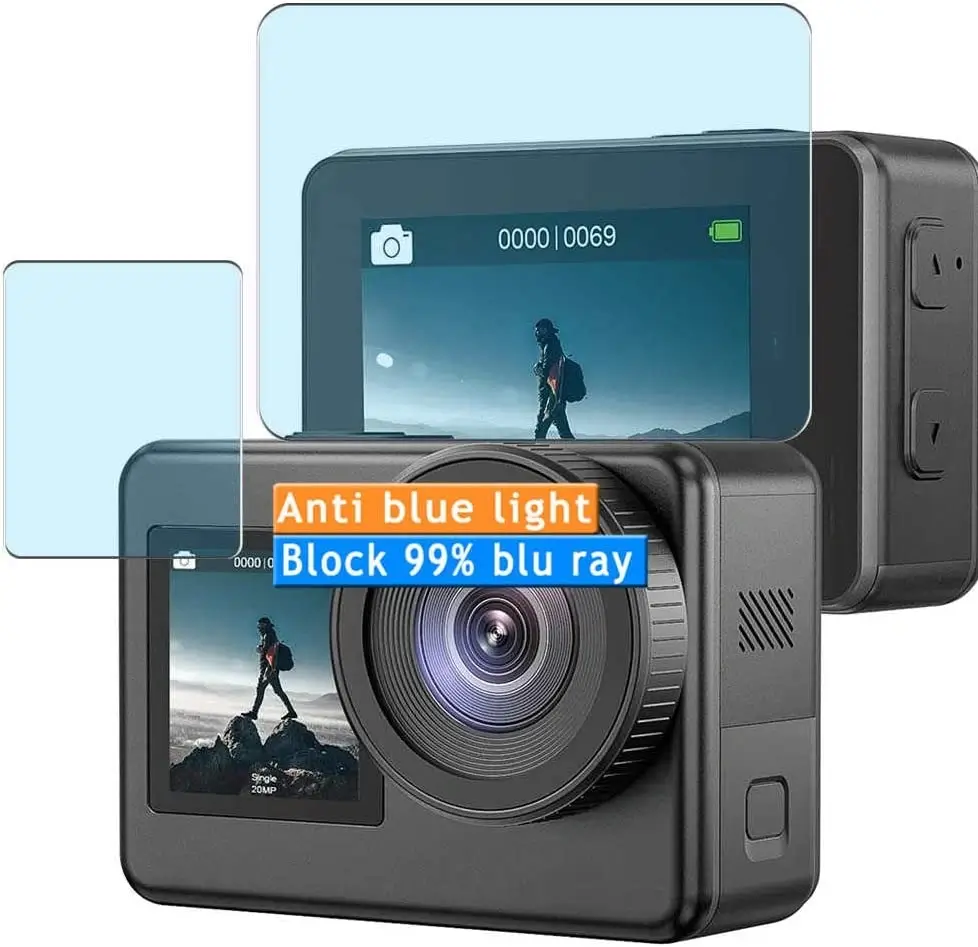 Vaxson anti-blue light TPU screen protector for AKASO Brave 7 action camera
