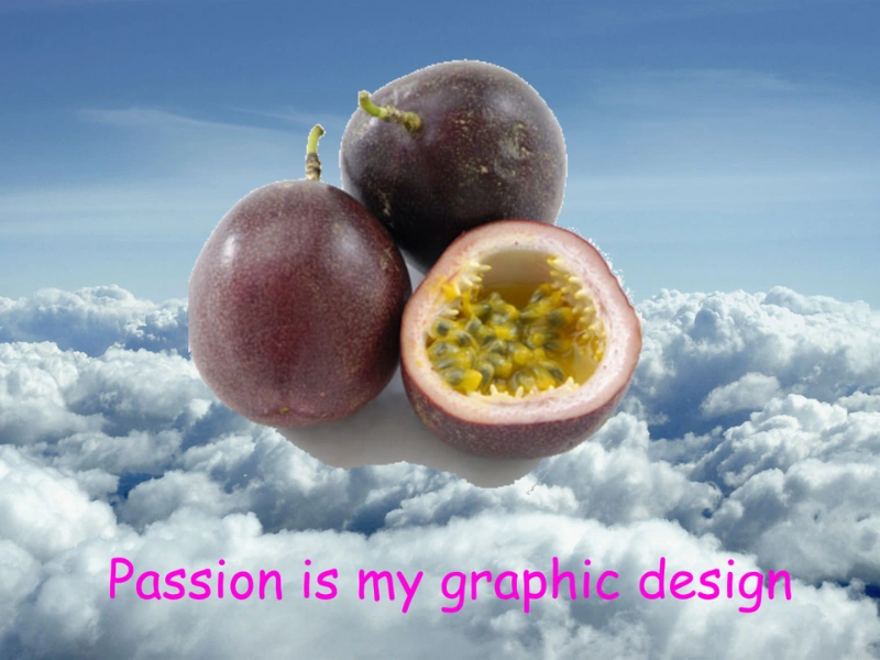 A humorous “Graphic Design Is My Passion” fruit-themed meme image with a creative and funny graphic design concept.