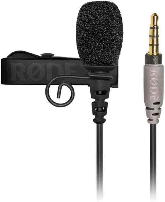 RØDE SmartLav lavalier microphone for smartphones and action cameras, providing clear hands-free audio recording for videos, interviews, and vlogs.