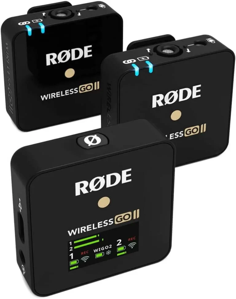 RØDE Wireless GO II compact wireless microphone system for action cameras, content creators, vloggers, and professional audio recording.