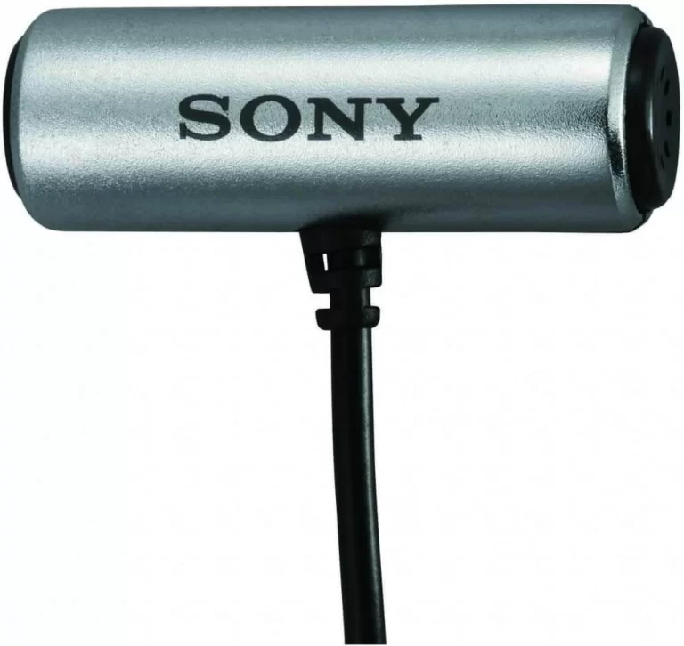 Sony ECM-CS3 clip-style omnidirectional stereo microphone for action cameras, voice recording, interviews, vlogging, and clear audio capture