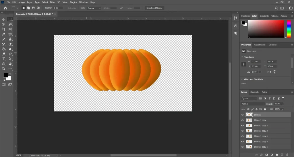 Photoshop tutorial step showing the process of creating the rest of the slice effects on a shape using transform and editing tools

Select 78 more words to run Humanizer.
