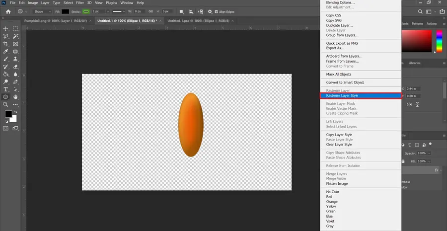 Photoshop Rasterize Layer option converting a smart or vector layer into a pixel-based layer for editing

Select 83 more words to run Humanizer.