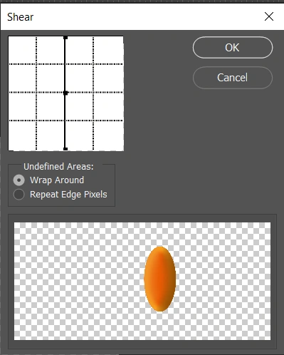 Photoshop Shear dialog box showing transformation settings for skewing and adjusting image layers

Select 87 more words to run Humanizer.