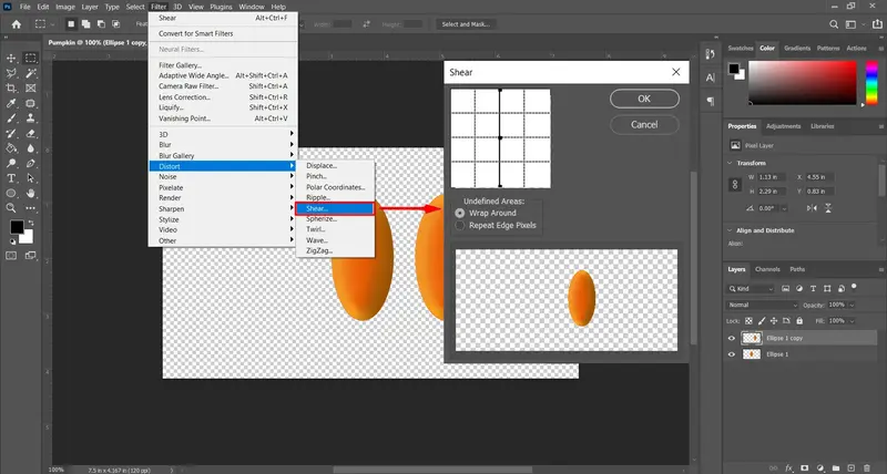 Photoshop Shear Tool used to skew and transform an image layer with perspective distortion effects

Select 85 more words to run Humanizer.