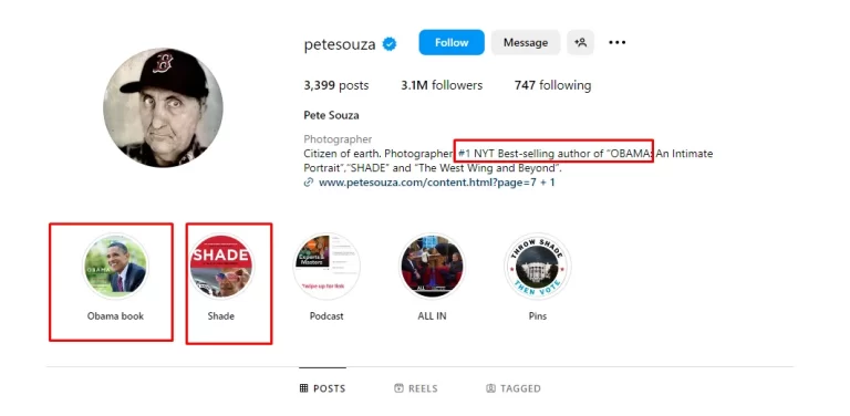 Photographer bio improvement tip showing how to highlight professional experience, photography achievements, awards, and expertise to build credibility.