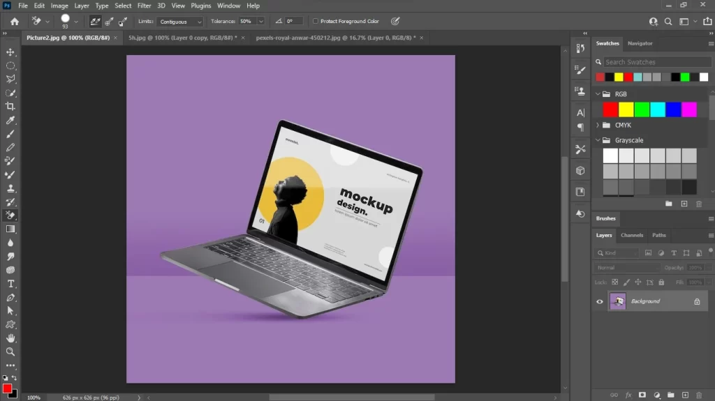Add A Background Image in Photoshop