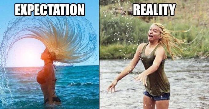 Model Expectations vs. Reality Meme