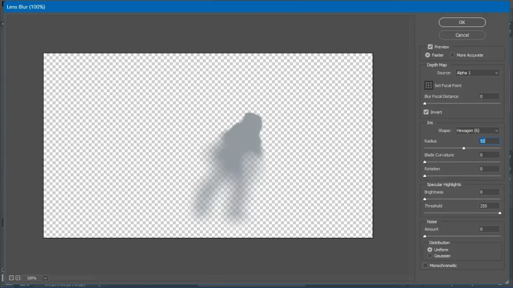 Blurring a drop shadow in Photoshop to create a smooth and realistic shadow effect for product images