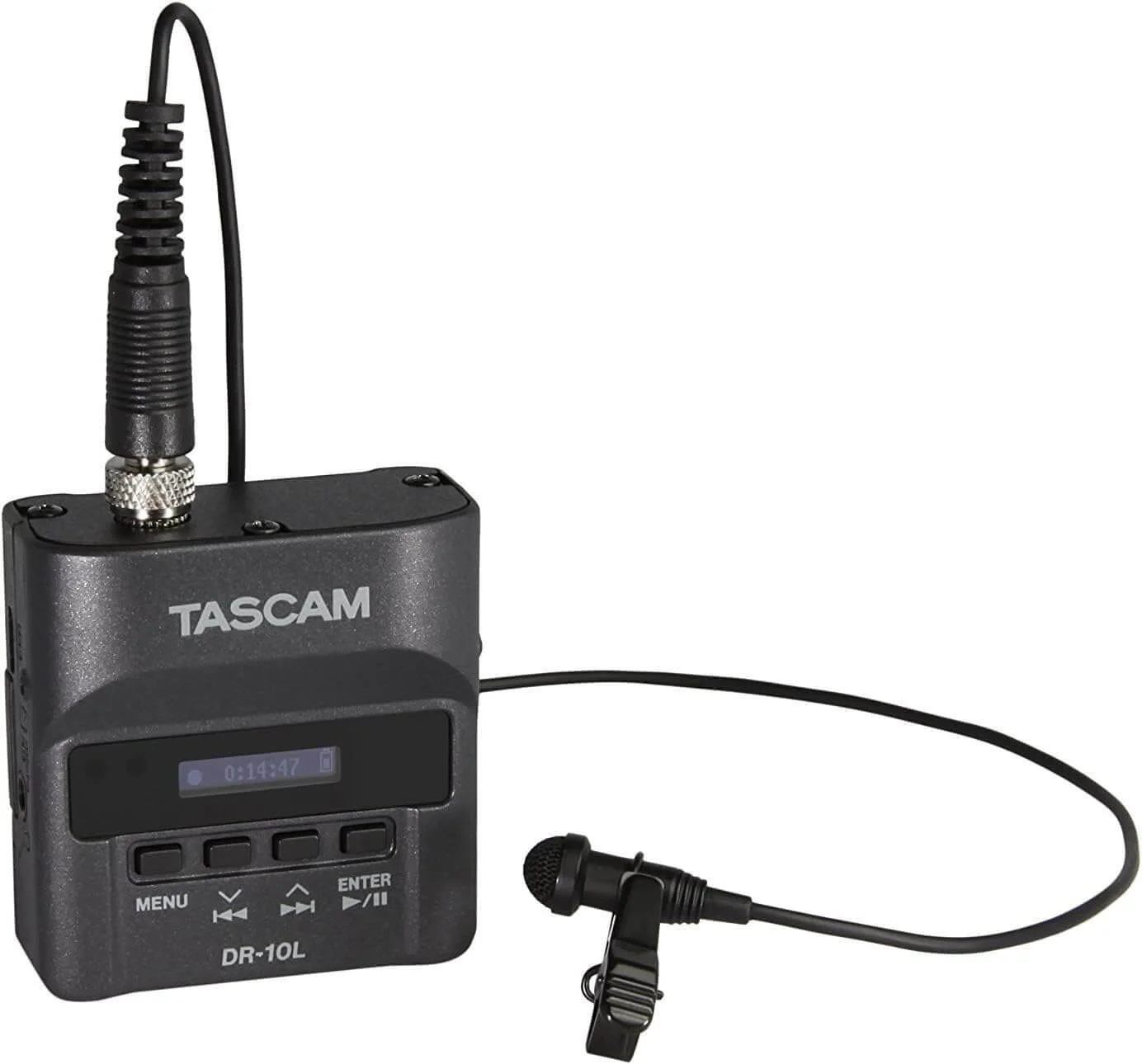 Tascam DR-10L Portable Audio Recorder with Lavalier Microphone