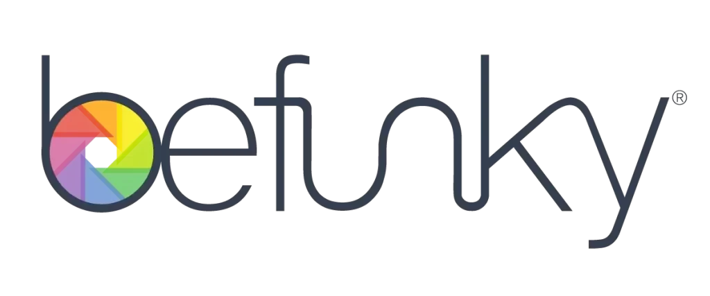 BeFunky logo representing an online photo editor and graphic design platform with creative image editing and collage-making tools.