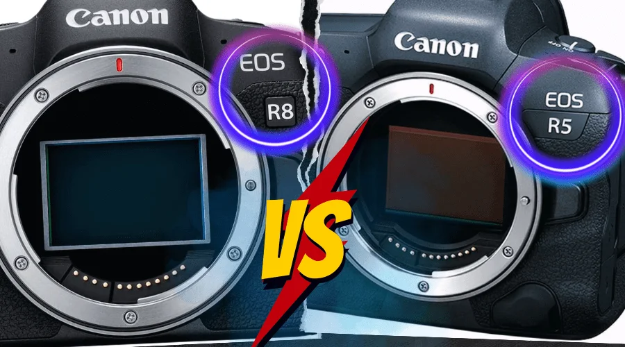 Canon EOS R8 vs. Canon EOS R5 Specs | Which is the Best