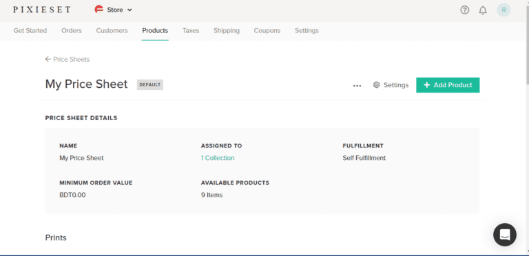 online store Pixieset