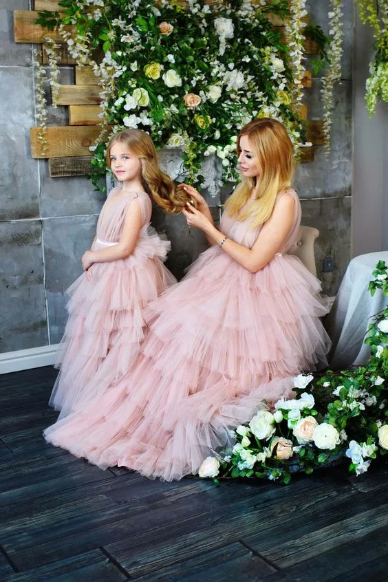 Posing with a Nice Hairstyle and Dress