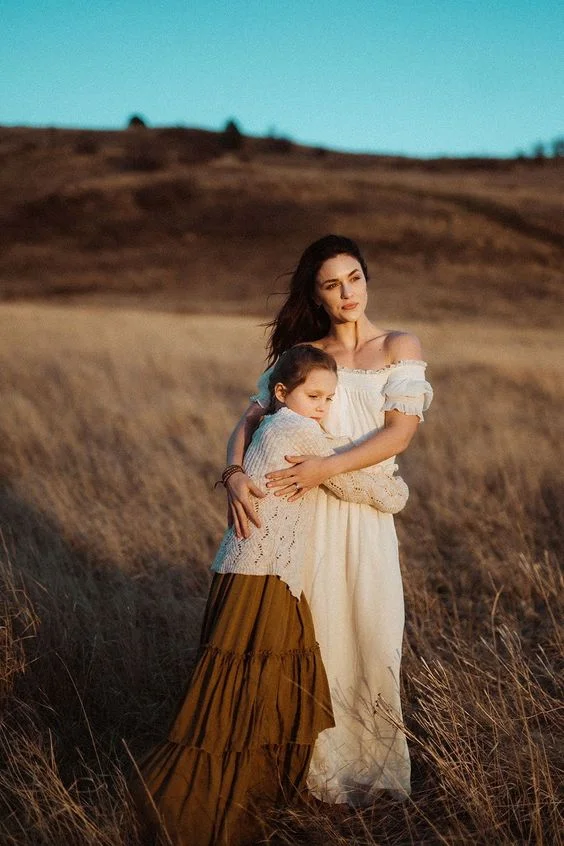 Mother-Daughter Posing