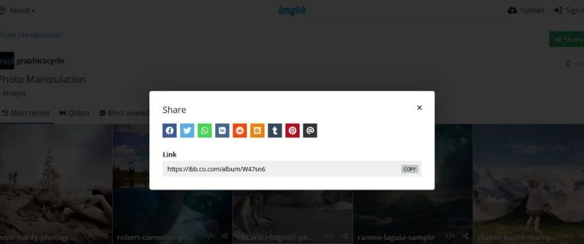 Social Sharing Logo ImgBB