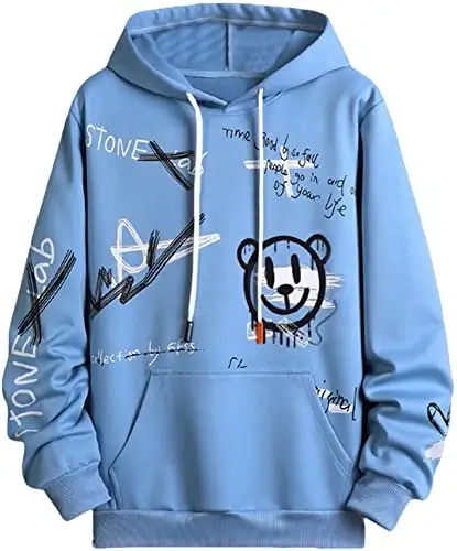 wdirara cartoon letter hoodie